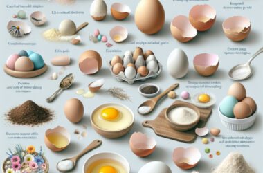 Sposoby na wykorzystanie skorupki jajka do celów kulinarnych.